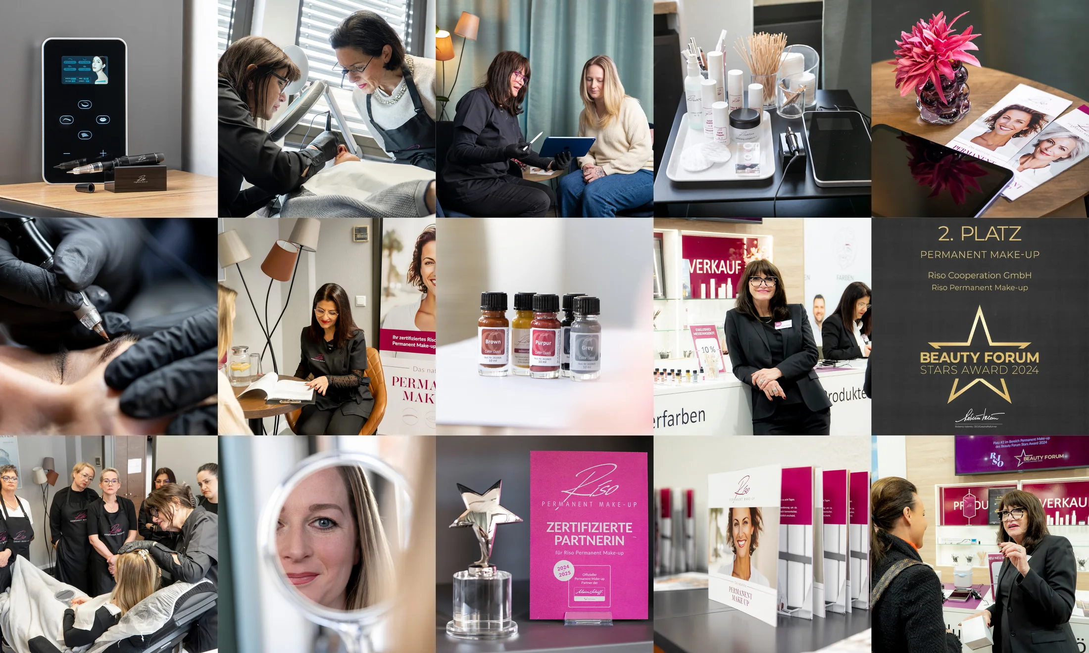 Vorbereitung einer Permanent-Make-up-Behandlung